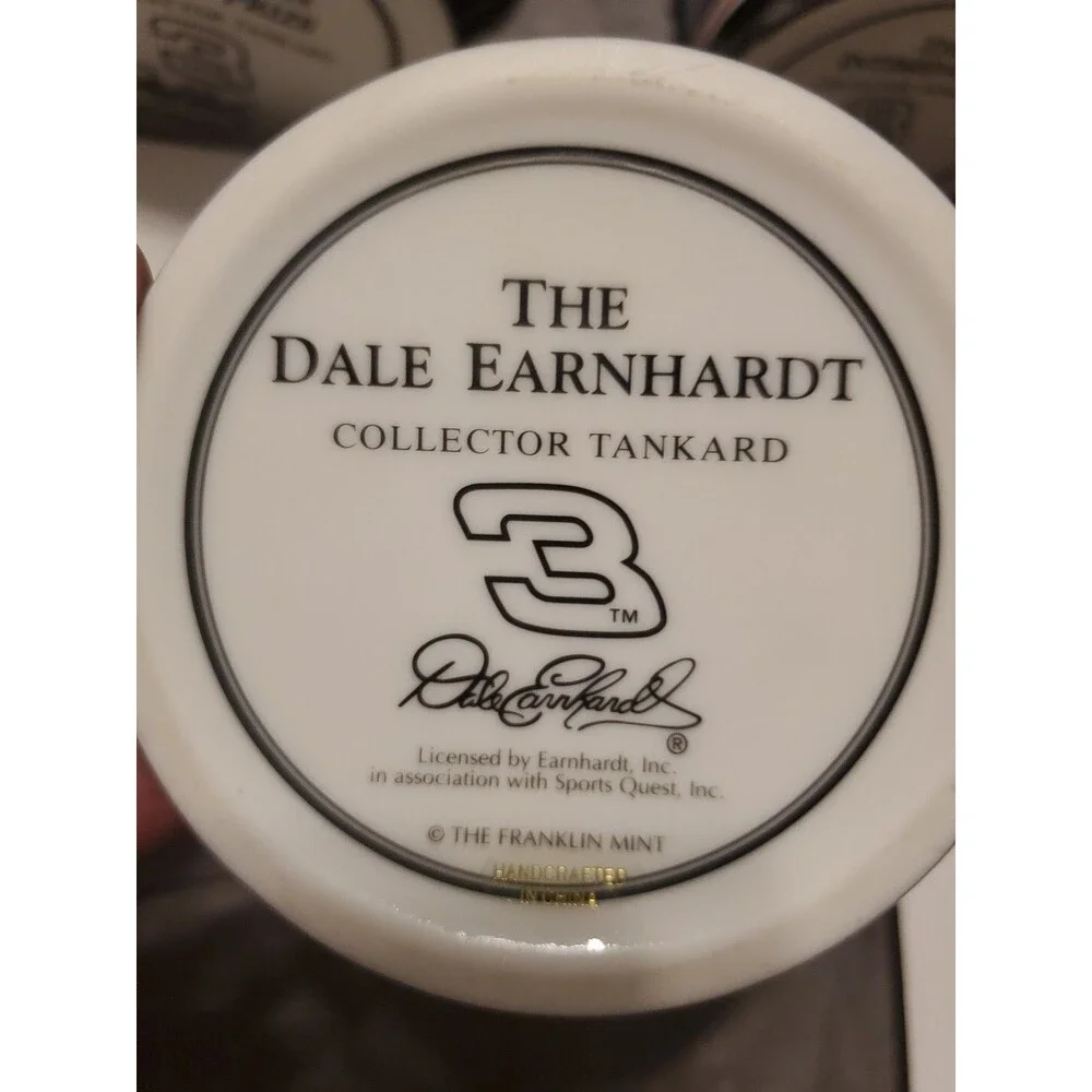 Vintage Dale Earnhardt The Franklin Mint Tankard , Lot Of 4 Mugs